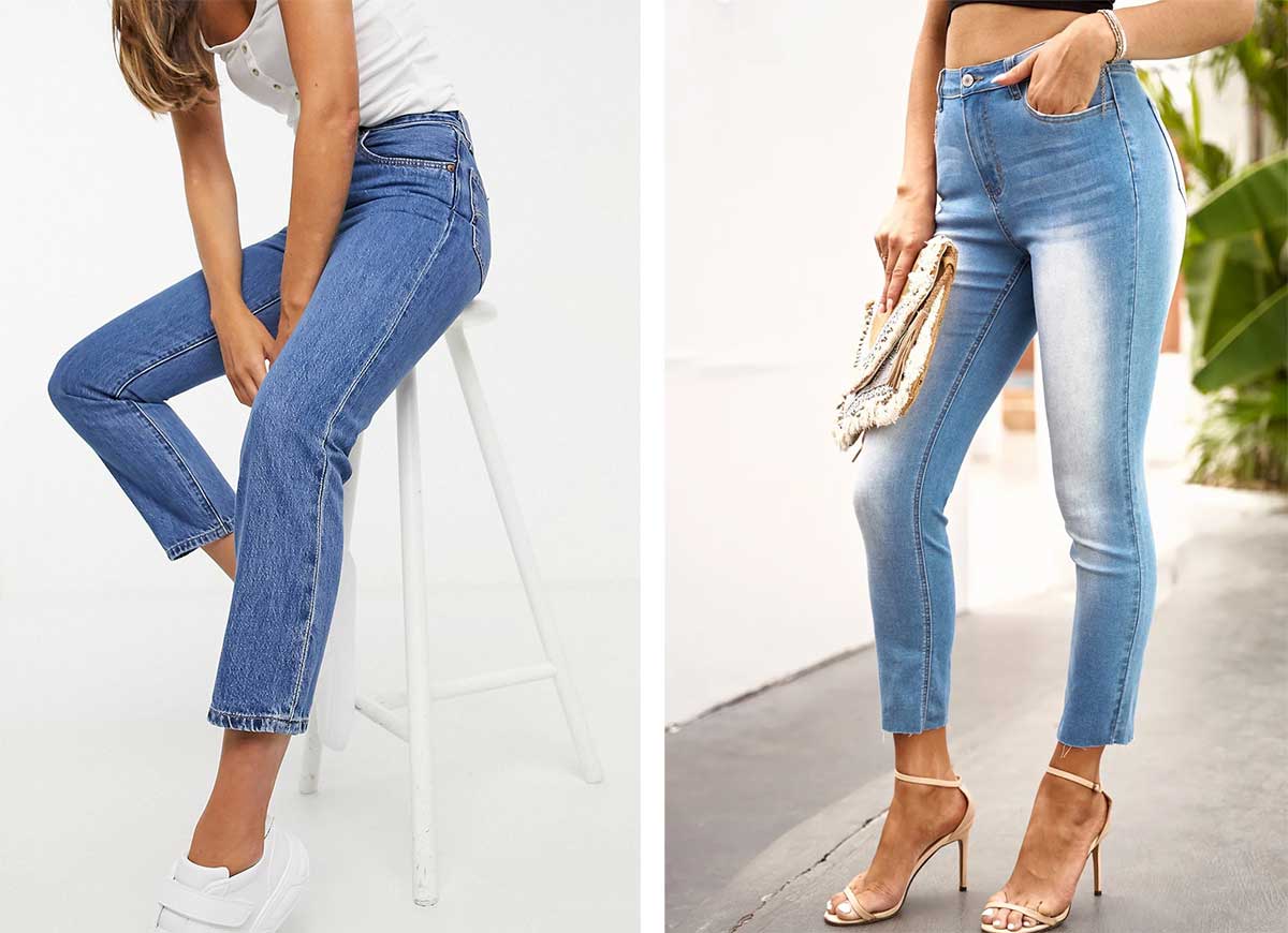 Женские укороченные джинсы 2024: модные тенденции