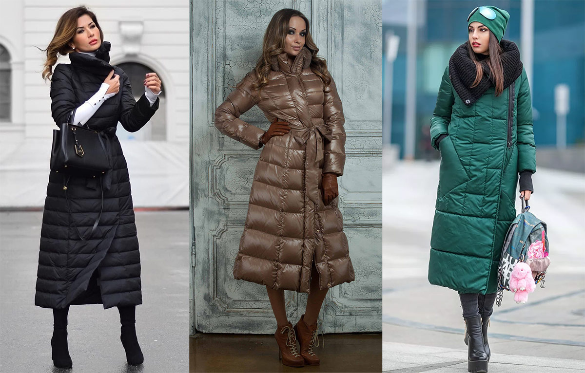 Изысканный женский пуховик-пальто: модные луки 2024