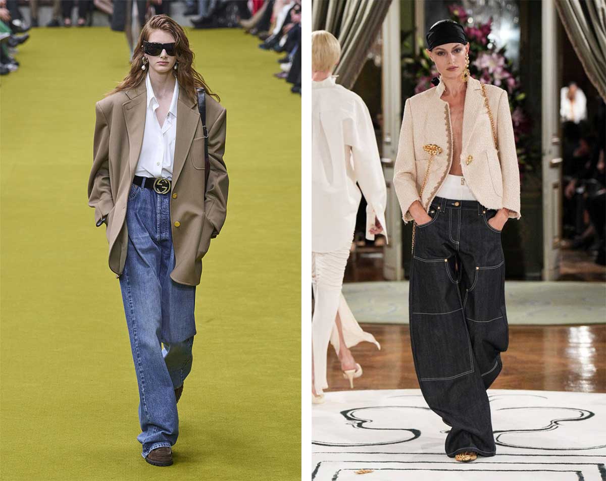Стильное сочетание пиджака с джинсами 2024