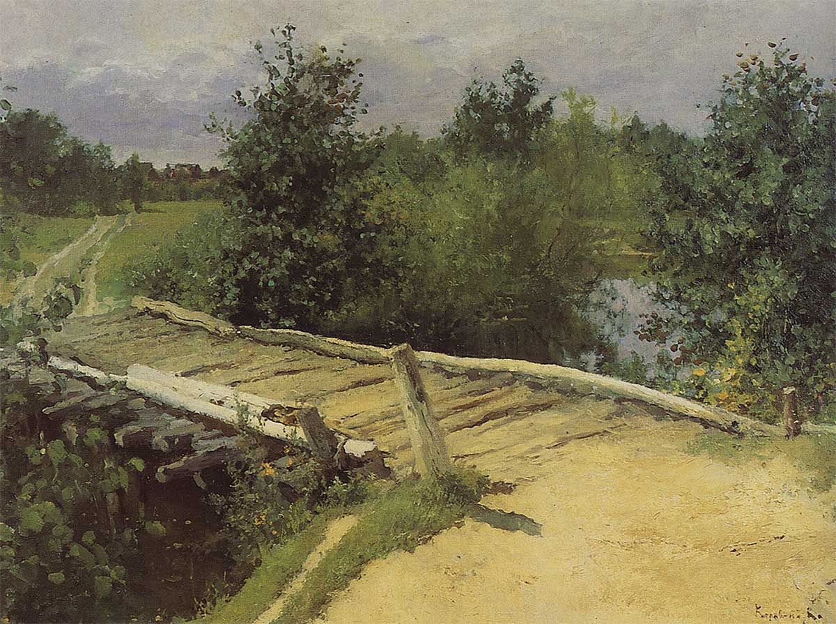 Мостик, 1880-ые. Константин Коровин